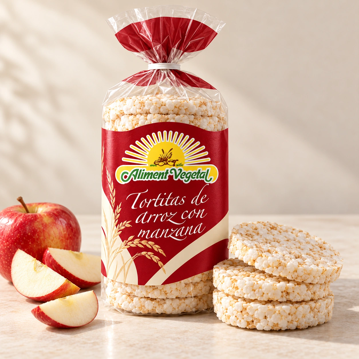 ALIMENT VEGETAL: Tortitas de arroz con manzana