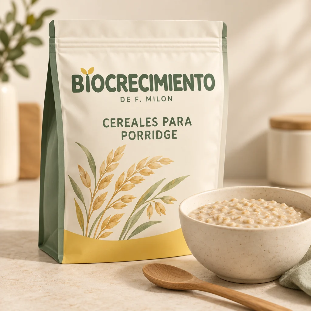 Biocrecimiento: propuesta de cereales para porridge