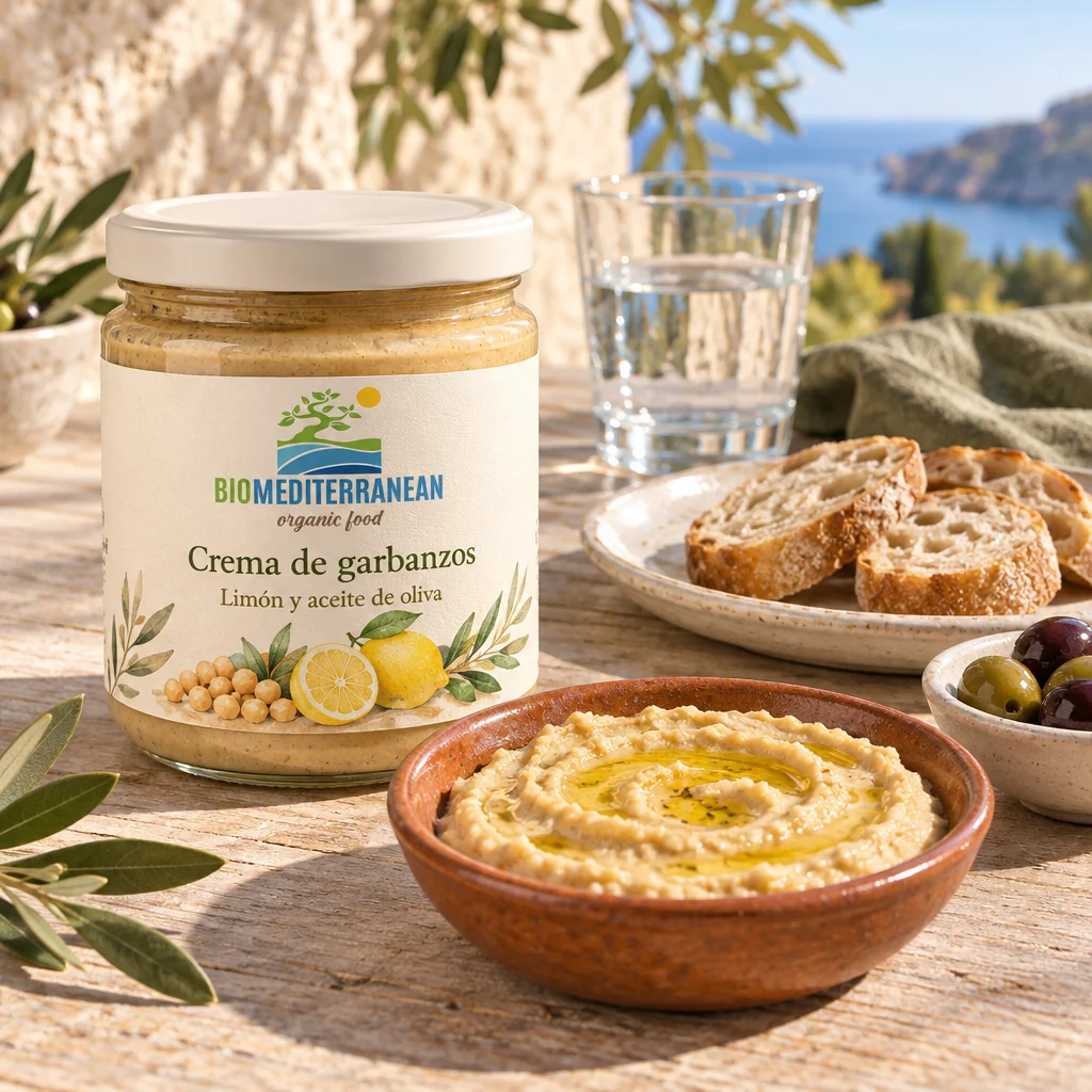 Biomediterranean: presentación en una mesa mediterránea
