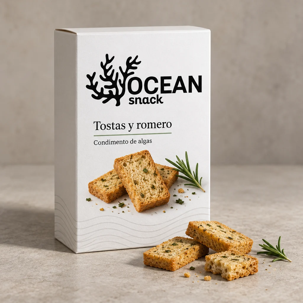 Ocean Snack: propuesta de tostas y romero con condimento de algas