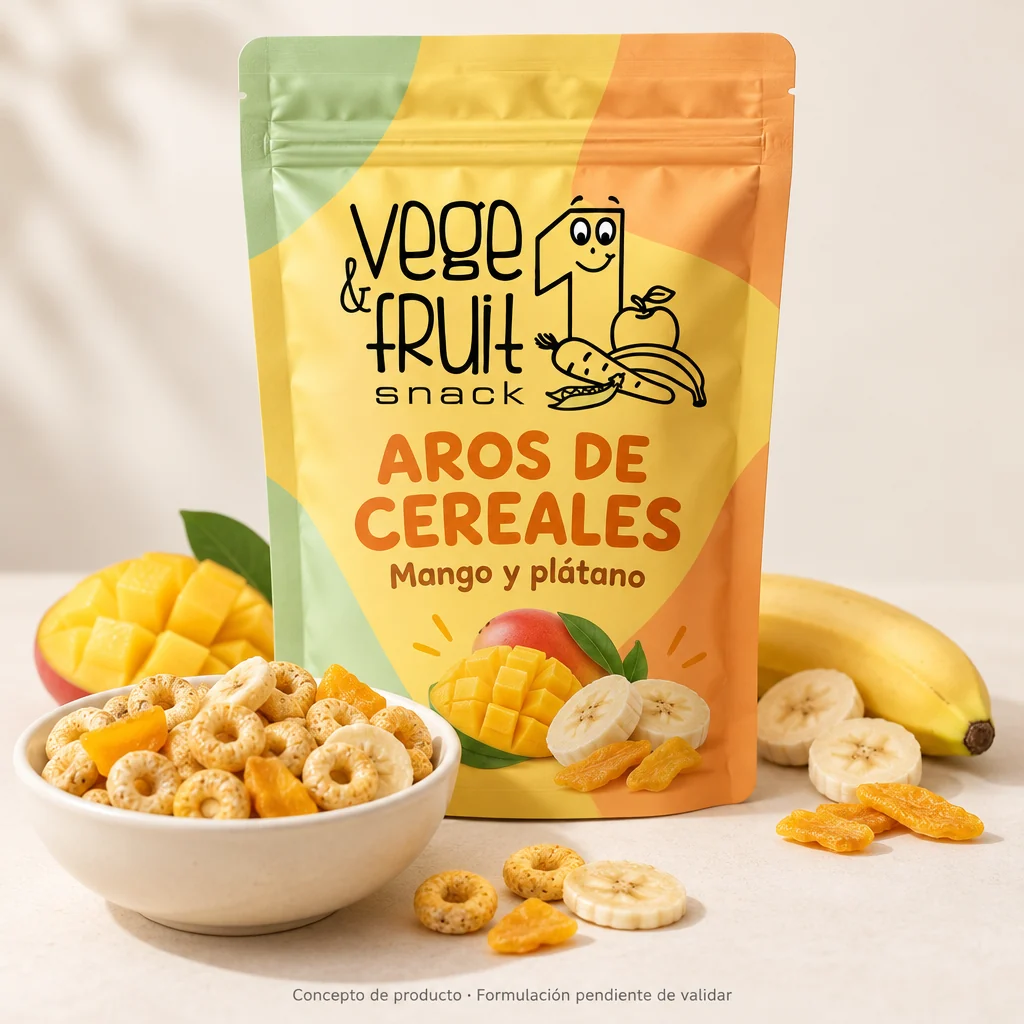 Vege & Fruit Snack: propuesta de aros tropicales