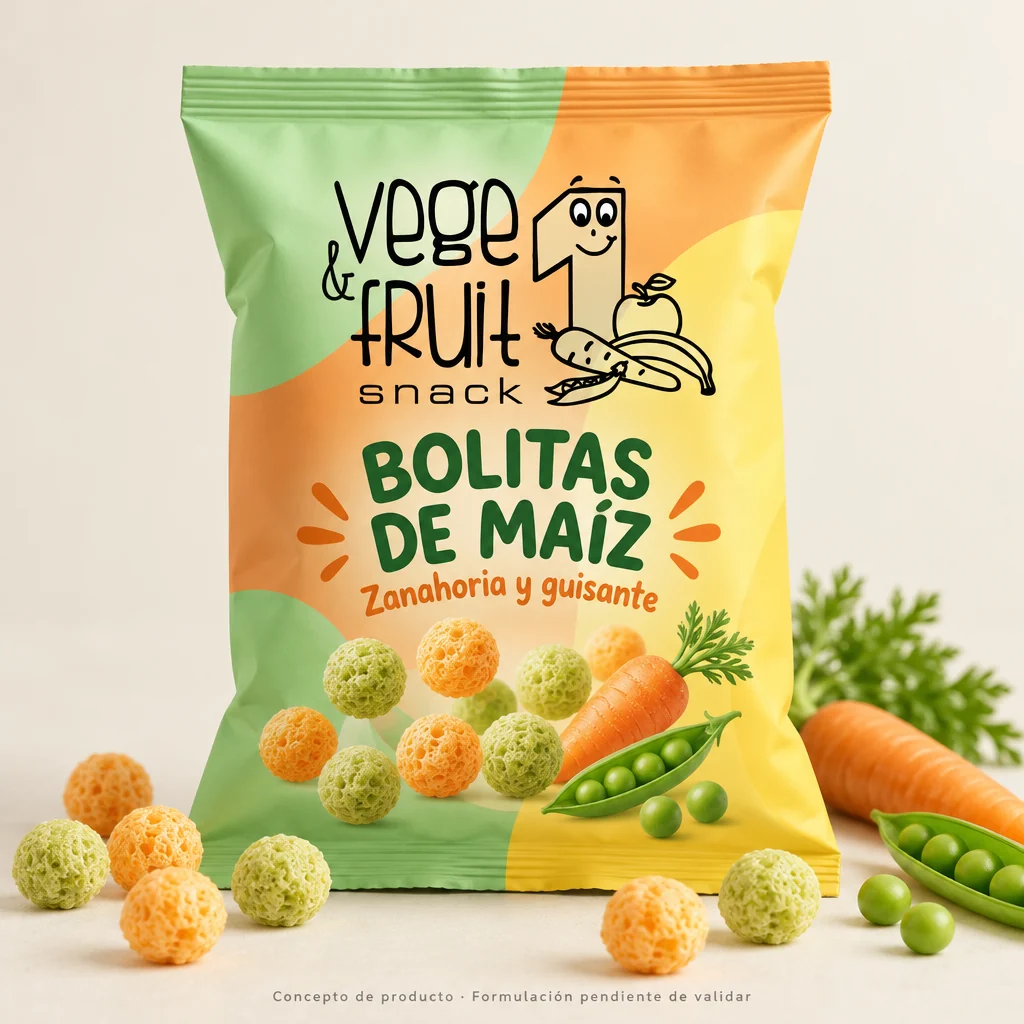 Vege & Fruit Snack: propuesta de bolitas vegetales