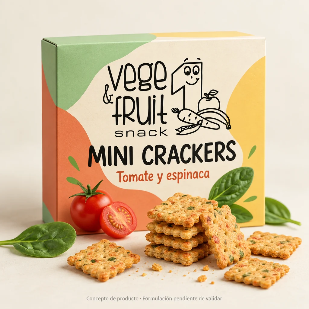 Vege & Fruit Snack: propuesta de mini crackers